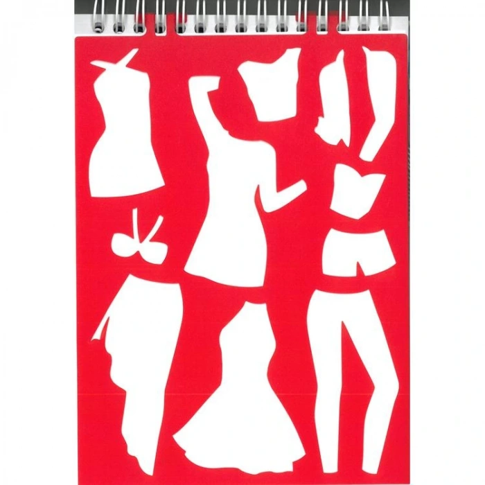 GIPTA STYLE ON K9006 STICKERLI  MODA TASARIM DEFTERİ 14X20 SKETCH BOOK