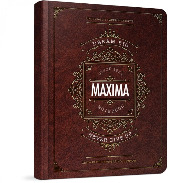 GIPTA MAXIMA İPLİK DİKİŞLİ SERT KAPAK DEFTER 13x21 120YP. ÇİZGİSİZ