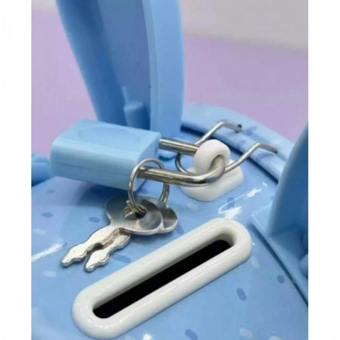 GİFTZEN S-303 LABUBU SAPLI KİLİTLİ METAL KUMBARA 3+ - TEKLİ