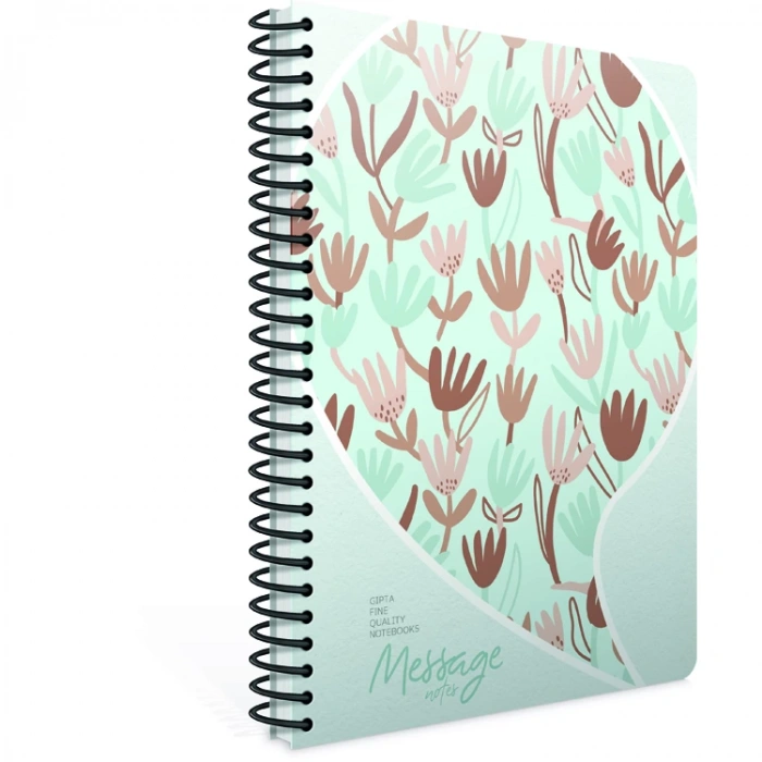 GIPTA MESSAGE NOTES SPİRALLİ SERT KAPAK DEFTER 17x24 120YP. KARELİ