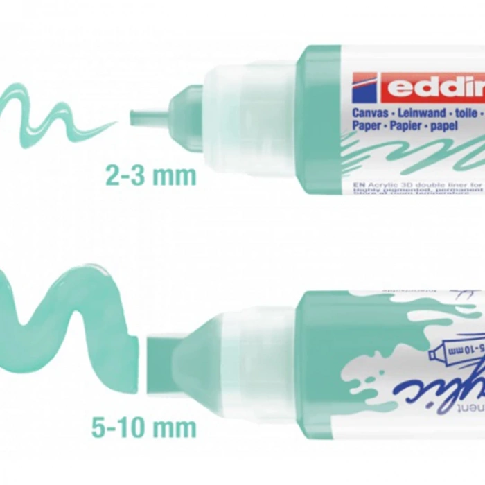 EDDING 5400 NO:916 3D DOUBLE LINER AKRİLİK KALEM PASTEL MAVİ