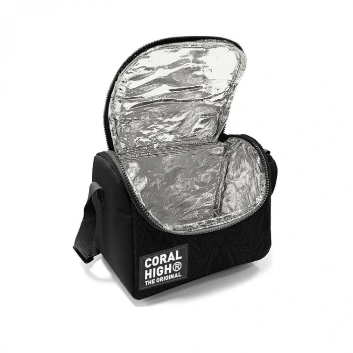 CORAL HIGH 22798 KIDS SİYAH FUTBOL DESENLİ THERMO BESLENME ÇANTASI