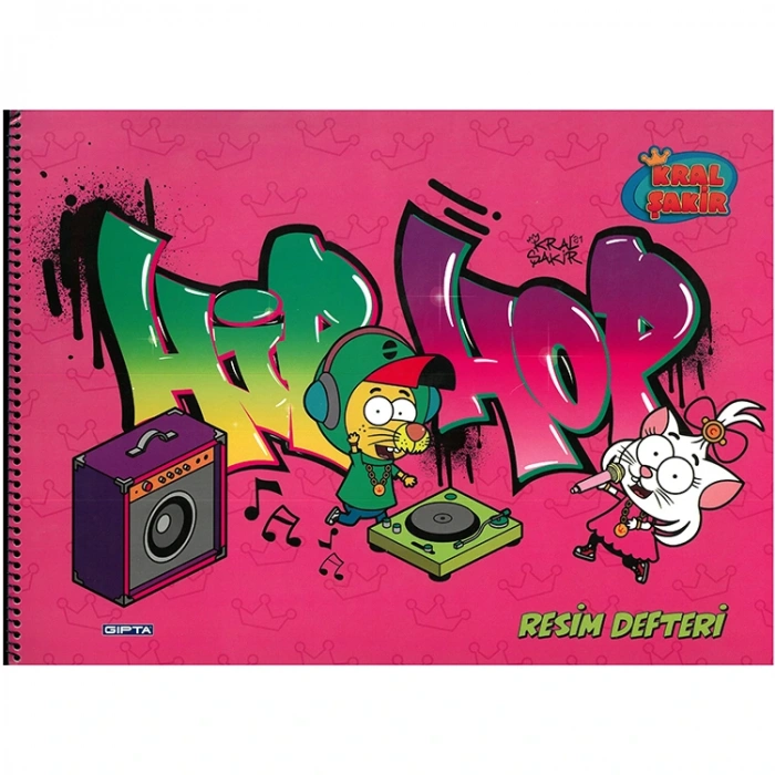 GIPTA KRAL ŞAKİR 25X35 SPİRALLİ RESİM DEFTERİ  15 YP.