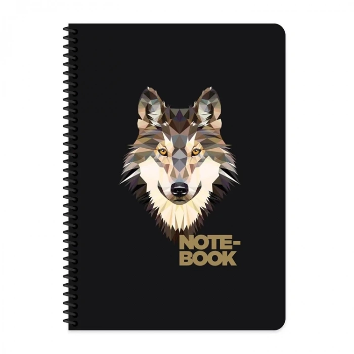 KESKİN COLOR JUNGLE A4 SPİRALLİ KARTON KAPAK 80 YP. KARELİ DEFTER  385712-99