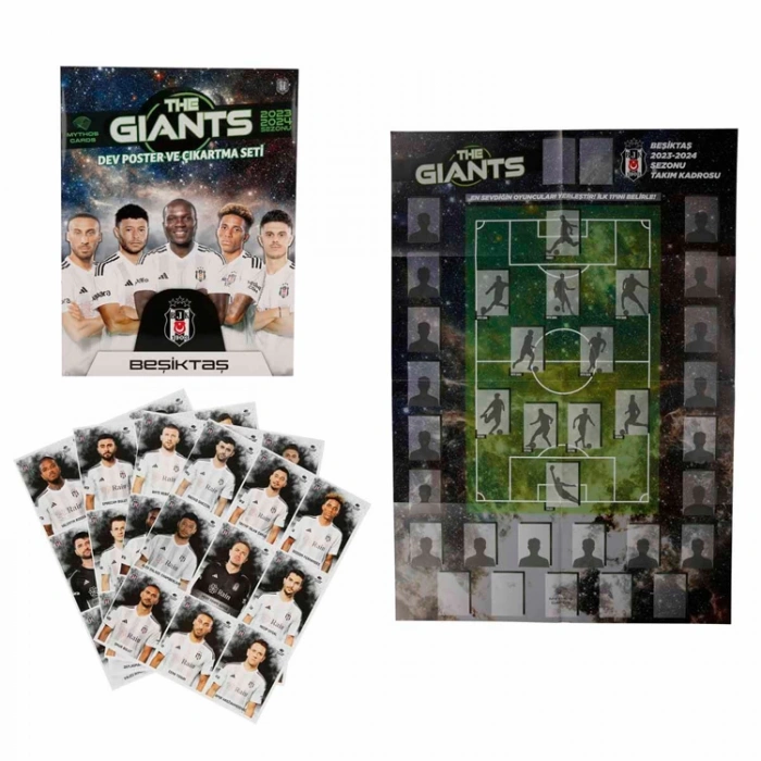 MYTHOS BEŞİKTAŞ 2023-2024 SEZONU THE GIANTS DEV POSTER VE ÇIKARTMA SETİ