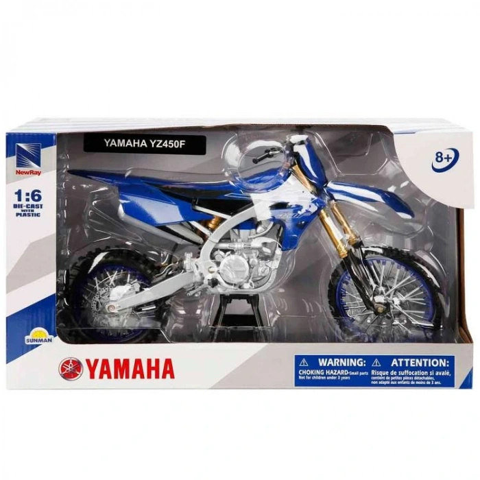 SUNMAN 49703 YAMAHA Y450F DIE CAST MODEL MOTORSİKLET 1:6