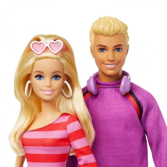 MATTEL HXK90 BARBIE & KEN 65.YIL 2Lİ PARTİ BEBEKLERİ KUTULU 3+