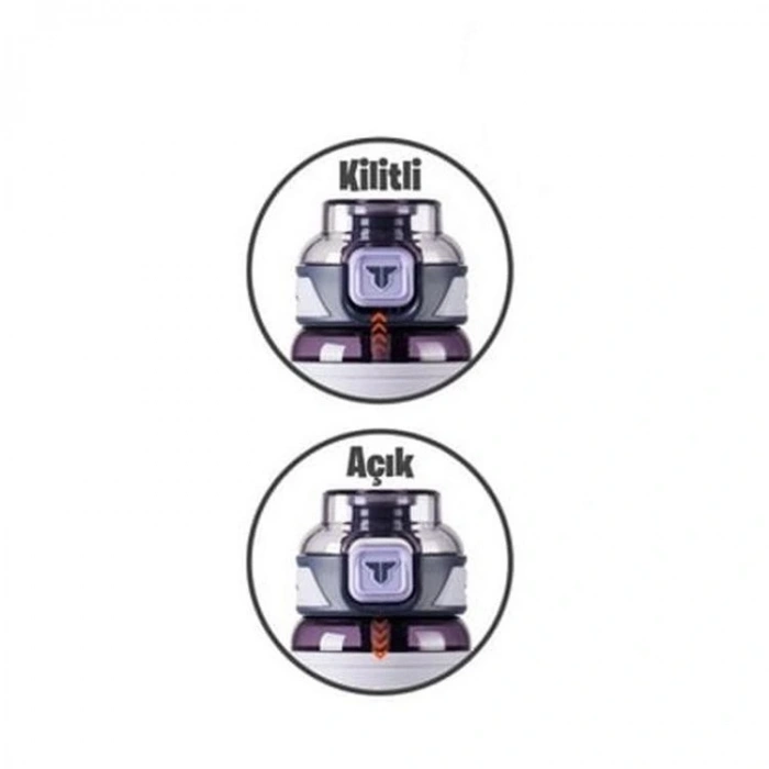 VAGONLİFE T1020 TKK PİPETLİ SÜZGEÇLİ TRİTAN MATARA 1000ml PURPLE