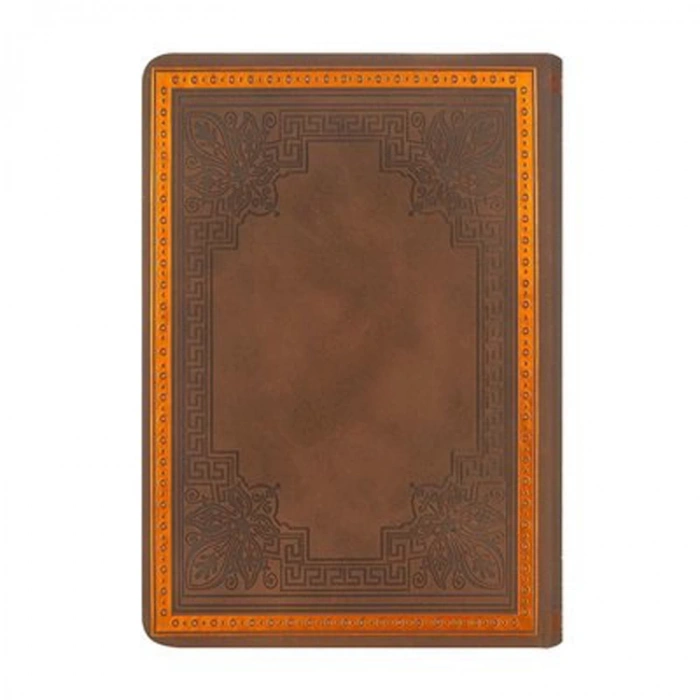 VICTORIAS JOURNALS 5525 OLD BOOK TARİHSİZ 5 YILLIK AJANDA 11.3x16.3 ÇİZGİLİ KAHVERENGİ