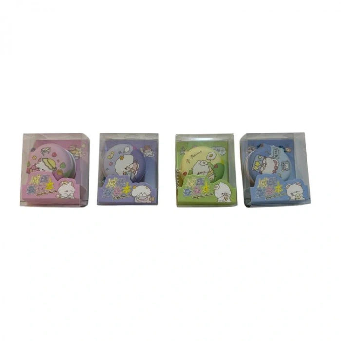 HELVACIOĞLU 3031 PUFFY ZİNCİRLİ MİNİ  BLOKNOT 5x5cm KUTULU (TEKLİ)