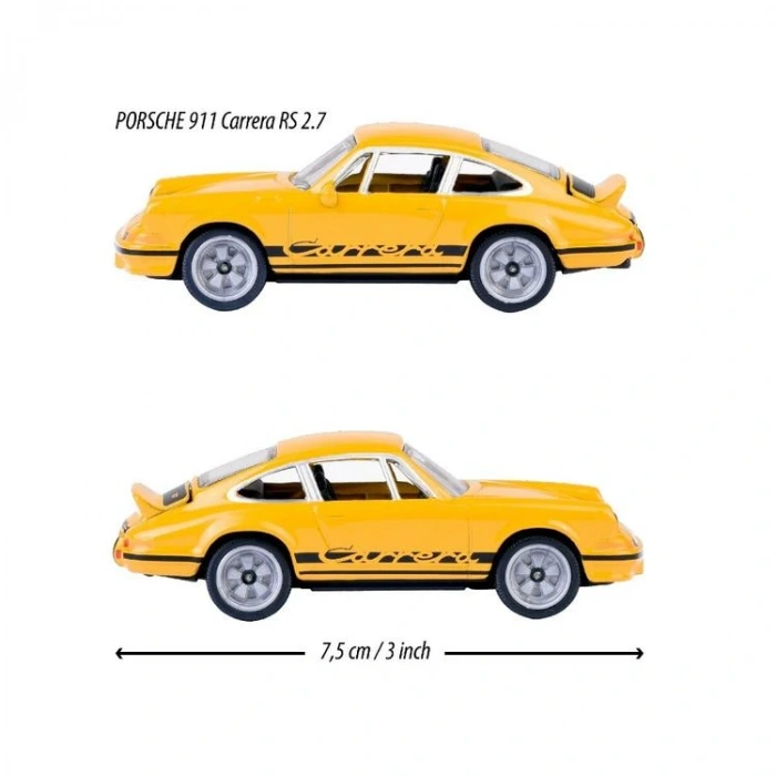 SİMBA MAJORETTE 2053062 PORSCHE 911 CARRERA RS 2.7 METAL TEKLİ ARABA  1:64 3+