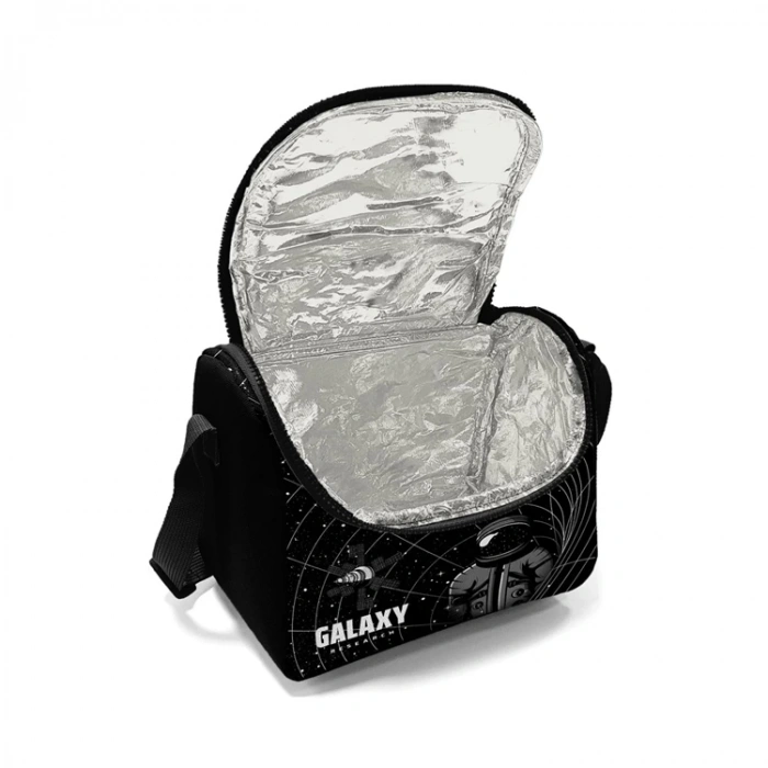 CORAL HIGH 11784 KIDS SİYAH GALAXY DESENLİ THERMO BESLENME ÇANTASI