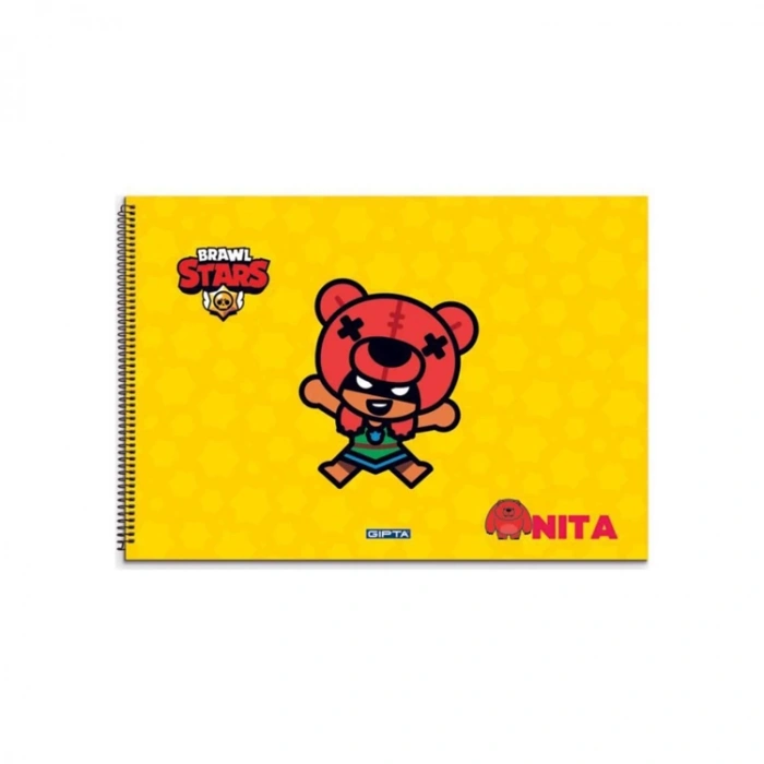 GIPTA BRAWL STARS 17X24 SPİRALLİ RESİM DEFTERİ  15 YP.