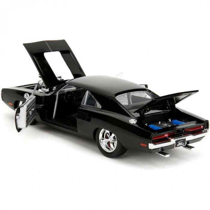 SİMBA JADA 3203091 FAST & FURIOUS 1:24 1970 DODGE CHARGER DIE CAST METAL MODEL ARABA KUTULU 8+