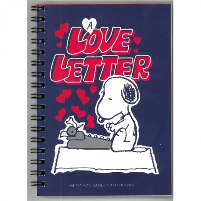 GIPTA SNOOPY A6 SPİRALLİ KARTON KAPAK 80 YP. ÇİZGİLİ NOT DEFTERİ - TEKLİ