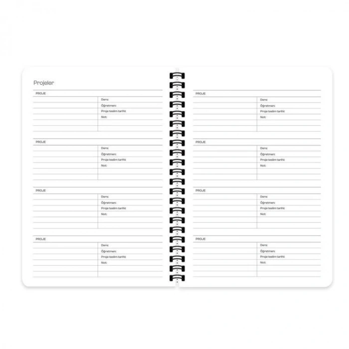 KESKİN 16X23 SPİRALLİ SERT KAPAK AKADEMİK AJANDA - MAVİ 830231-99