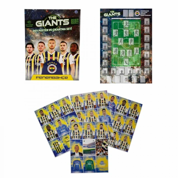 MYTHOS FENERBAHÇE 2023-2024 SEZONU THE GIANTS DEV POSTER VE ÇIKARTMA SETİ
