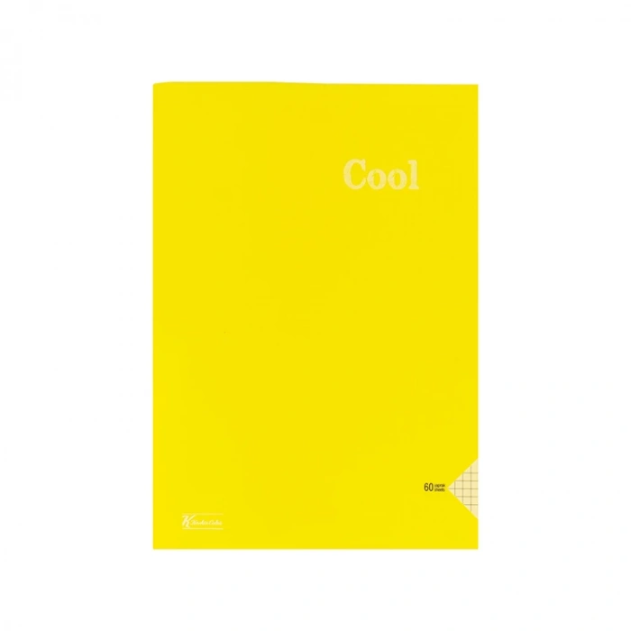 KESKİN COOL DİKİŞLİ PP KAPAK DEFTER A4 60 YP. ÇİZGİSİZ
