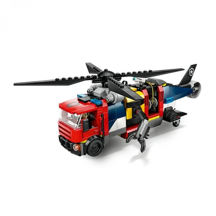 LEGO CITY 60462 HELICOPTER FIRE ENGINE & SUBMARINE REMIX 874 PARÇA 7+