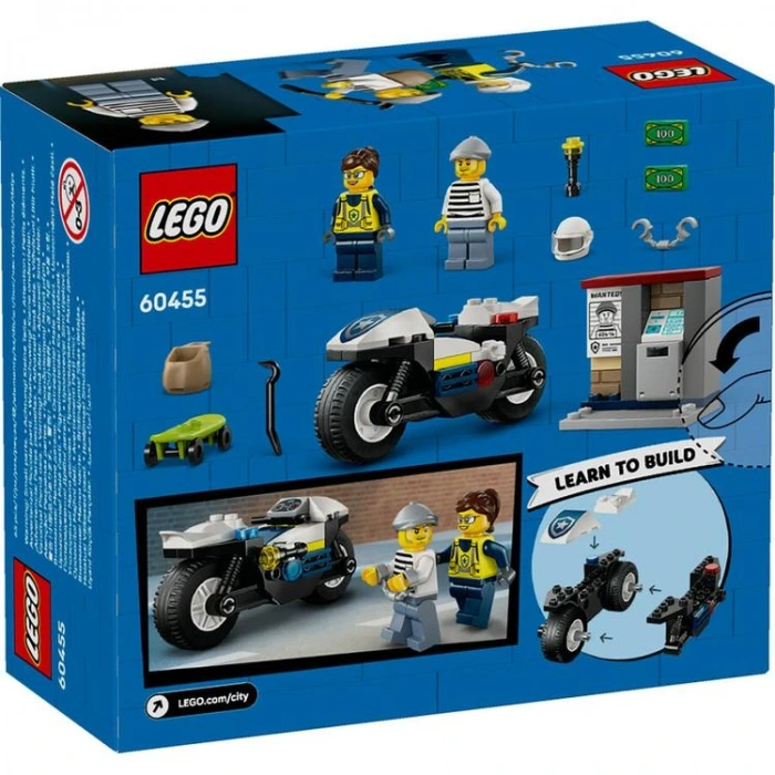 LEGO CITY 60455 POLICE MOTORCYCLE 65 PARÇA 7+