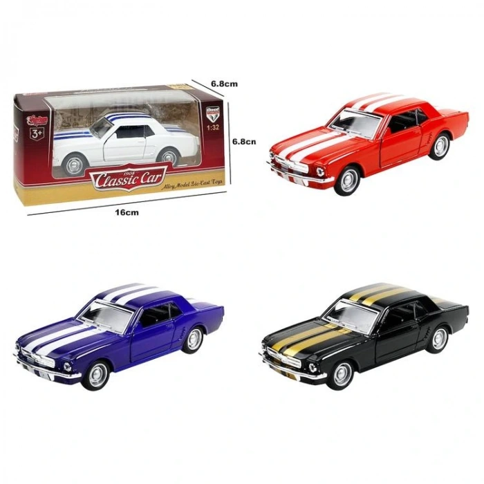 VARDEM OYUNCAK 615-4-8-11-13 ÇEK BIRAK METAL KLASİK ARABA DİE CAST 1:32 +3