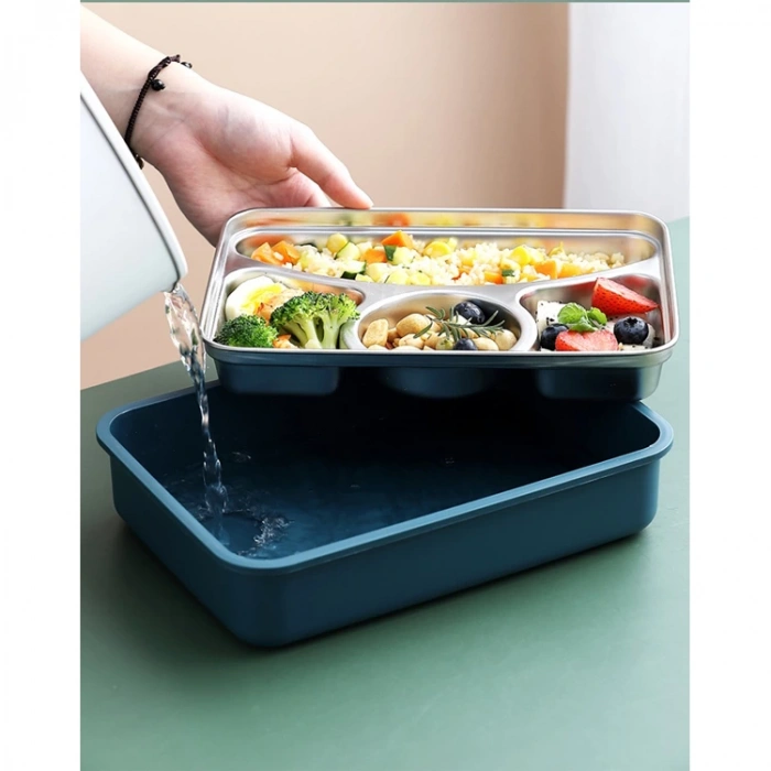 VAGONLİFE PASLANMAZ ÇELİK YEMEK KABI - LUNCH BOX  VGN-XC517 920 ML