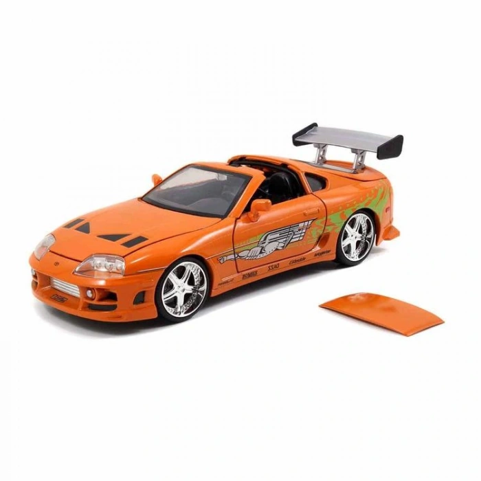 SİMBA JADA 3203005 FAST & FURIOUS 1:24 BRIANS 1995 TOYOTA SUPRA DIE CAST METAL ARABA KUTULU