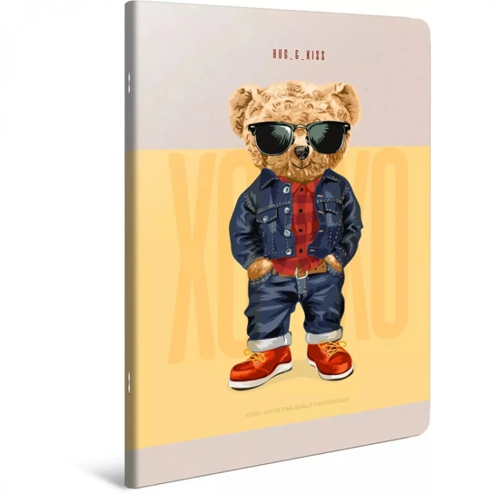 GIPTA XOXO TEL DİKİŞLİ KARTON KAPAK  80YP. ÇİZGİLİ DEFTER