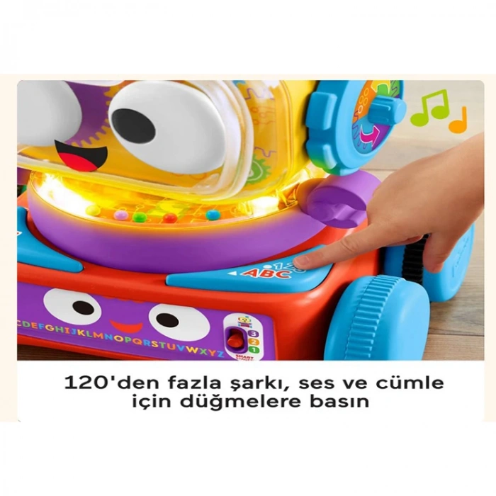 FISHER-PRICE 4Ü 1 ARADA EĞLENCELİ ROBOT (TÜRKÇE-İNGİLİZCE) MTL-HCK43