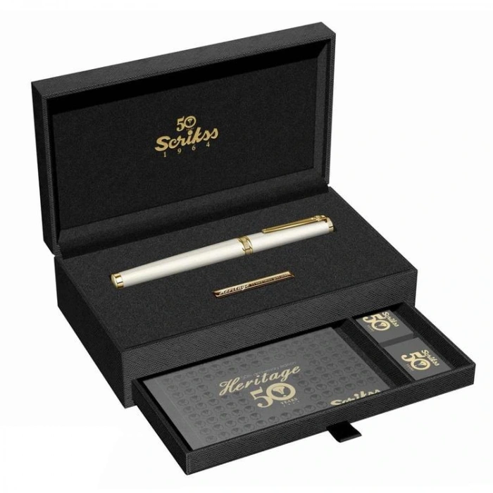 SCRIKSS HERİTAGE 2 DK. BEYAZ ALTIN DOLMA KALEM