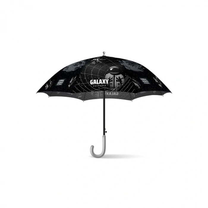 CORAL HIGH 12679 KIDS SİYAH GALAXY DESENLİ ÇOCUK ŞEMSİYESİ