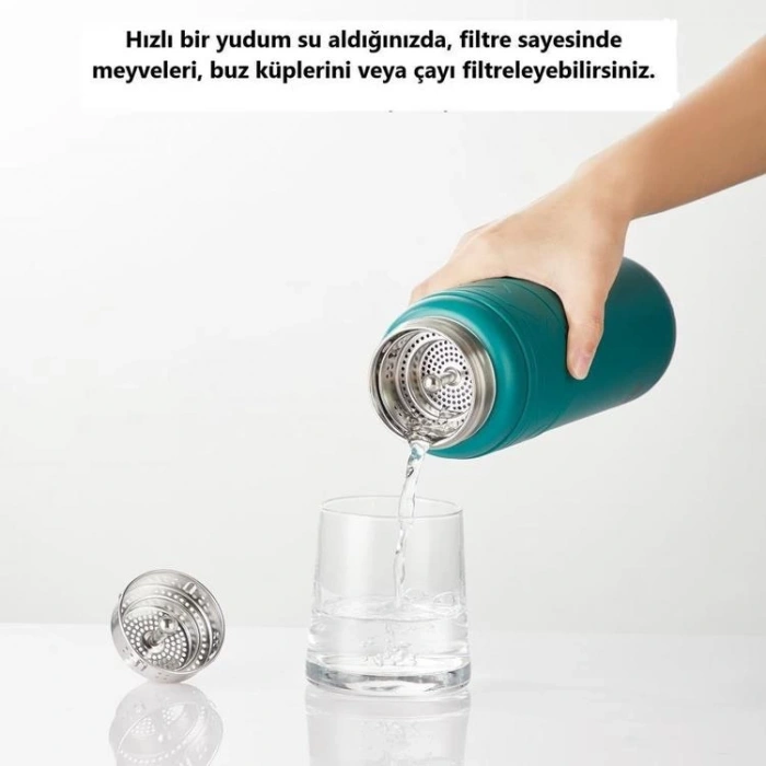 VAGONLİFE  T2022 TKK PASLANMAZ ÇELİK TERMOS 500 ML YEŞİL (TEA)