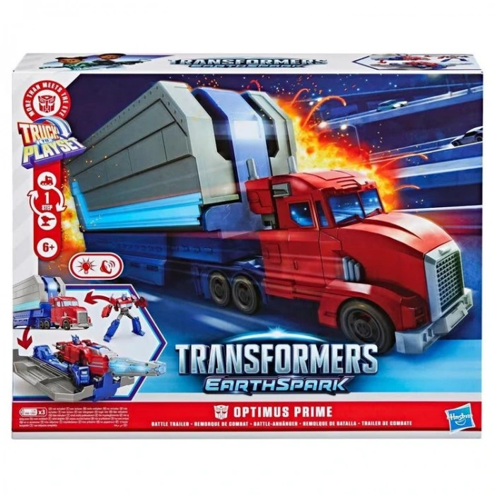 HASBRO INT-G0750 SESLİ VE IŞIKLI TRANSFORMERS EARTHSPARK TRUCK TO PLAYSET 6+