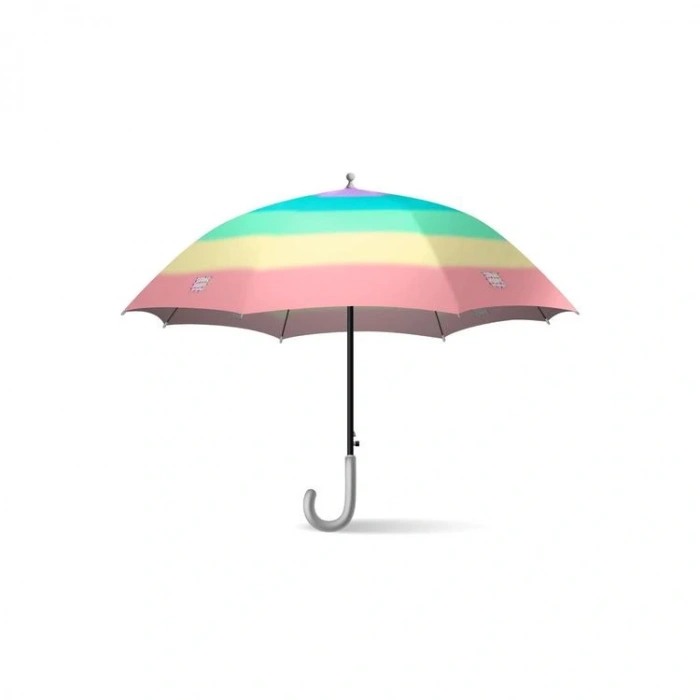 CORAL HIGH 12664 KIDS RENKLİ ÇİZGİLİ DESENLİ ÇOCUK ŞEMSİYESİ