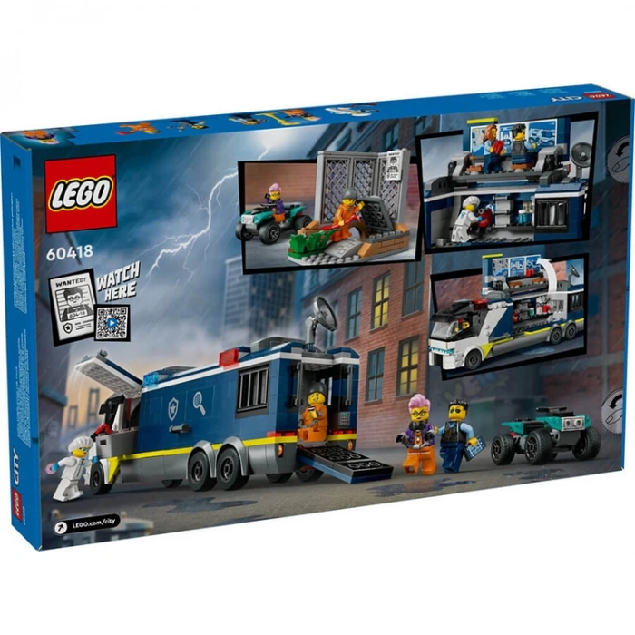 LEGO CITY 60418 POLİS MOBİL SUÇ LABORATUVARI KAMYONU 674 PARÇA
