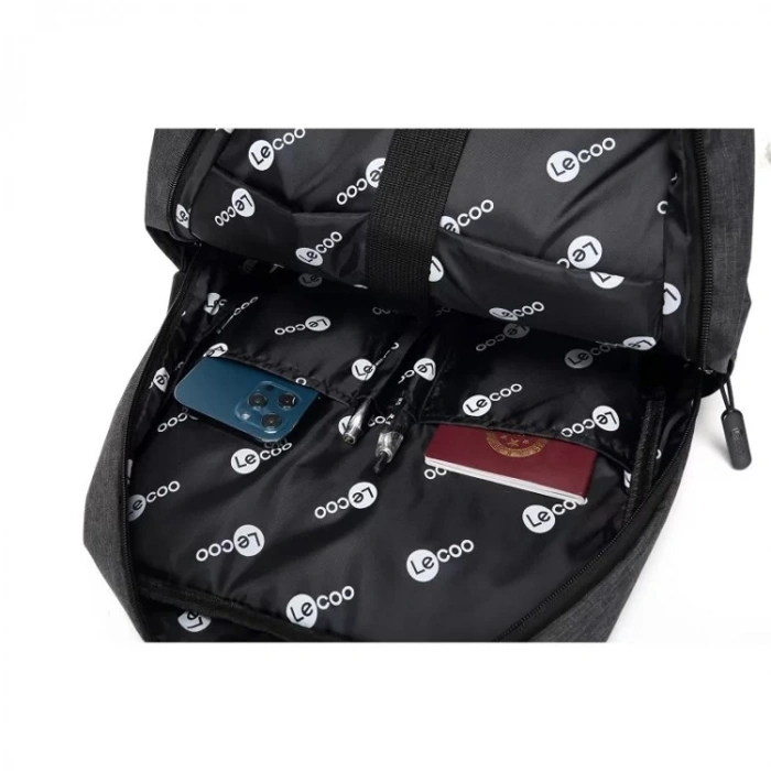 LENOVA LECOO BG01 16 İNÇ LAPTOP BÖLMELİ  SIRT ÇANTASI GRİ