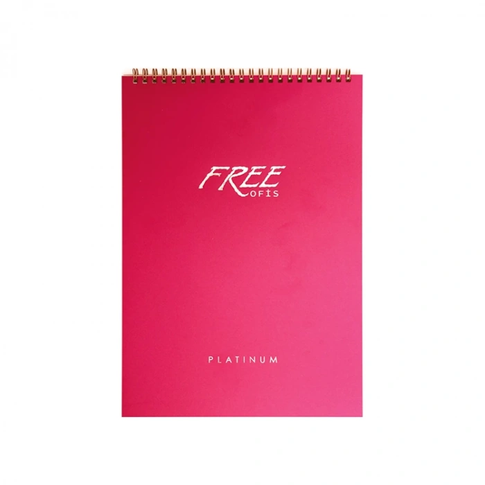 KESKİN FREE PLATİNUM PP KAPAK SPİRALLİ BLOKNOT A5 80 YP. ÇİZGİLİ