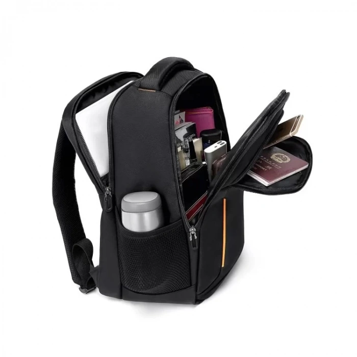 LENOVA LECOO BG03 17 İNÇ LAPTOP BÖLMELİ ÇOK FONKSİYONLU WATERPROOF SIRT ÇANTASI SİYAH