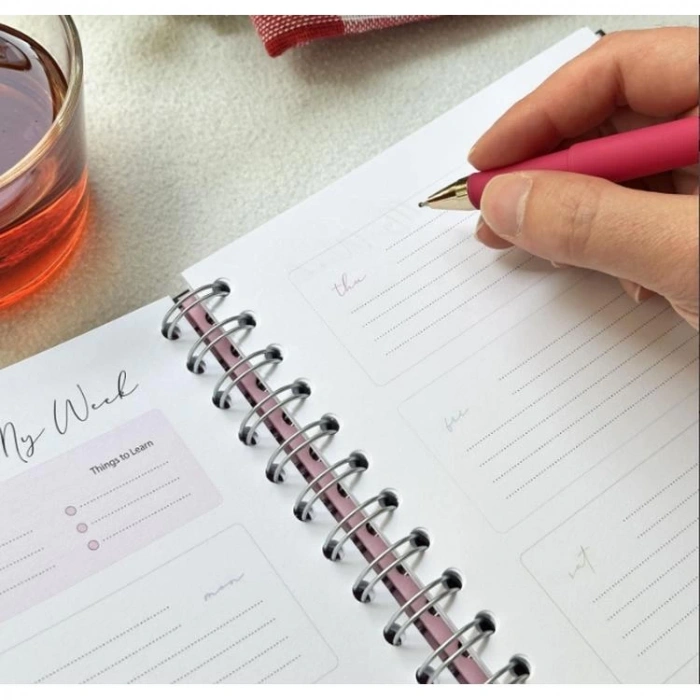 VICTORIAS JOURNALS 1284 17x23cm GİZLİ SPİRALLİ SERT KAPAK 100gr. AYRAÇLI PLANNER DEFTER