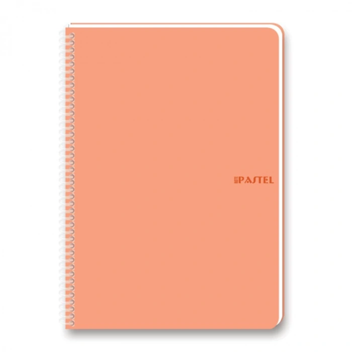 KESKİN 16.5X22.5 PASTEL NOTE SPİRALLİ PP KAPAK DEFTER 80 YP. ÇİZGİSİZ