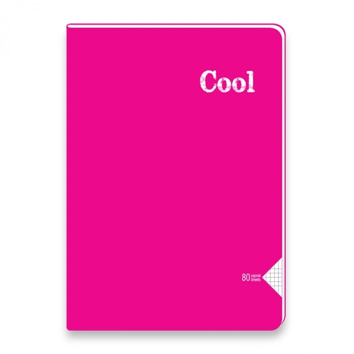 KESKİN COOL DİKİŞLİ PP KAPAK DEFTER A4 80 YP. KARELİ