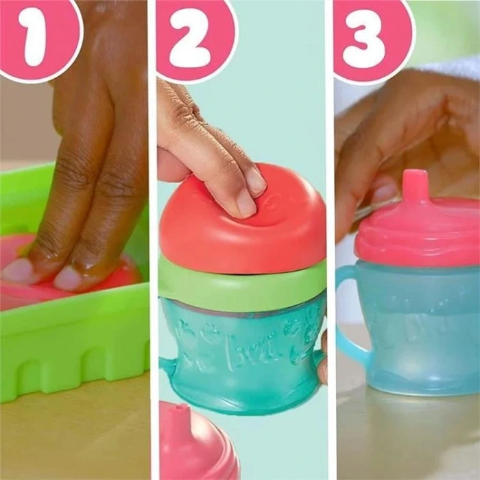 HASBRO F7356 BABY ALIVE BEBEĞİMLE EĞLENCELİ YUDUMLAR 30 CM SARIŞIN BEBEK 3+