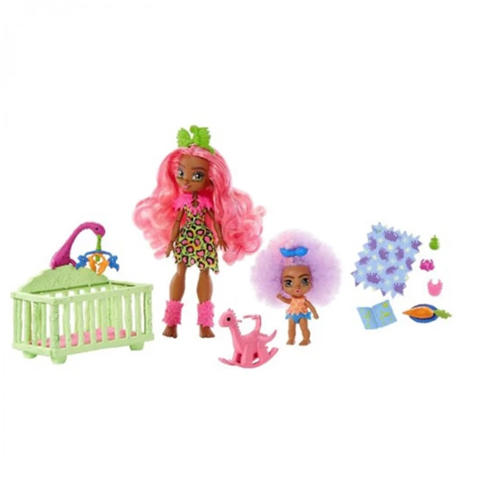MATTEL CAVE CLUB BEBEKLERİ FERNESSA VE FURRAH WILD BEBEK BAKICISI OYUN SETİ MTL-GNL92