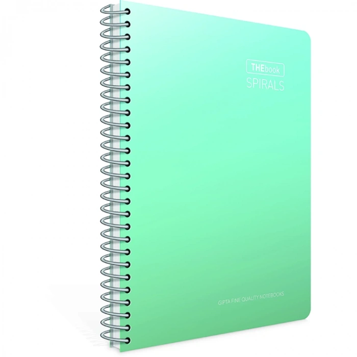 GIPTA THEBOOK SPIRALS SPİRALLİ SERT KAPAK DEFTER A4 100YP. ÇİZGİSİZ