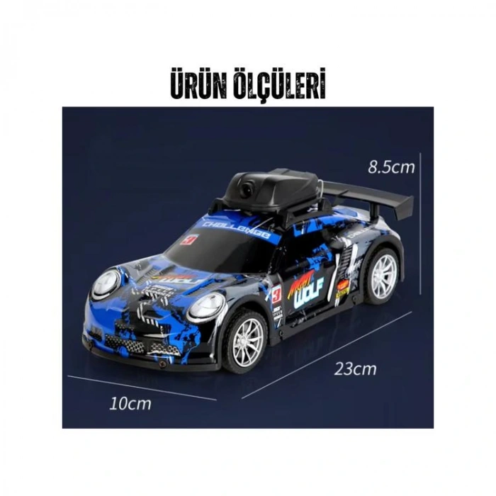 LİMON LH-C076 KUMANDALI RACING KAMERALI WIFI FOTOĞRAF-VIDEO ÇEKEN IŞIKLI ŞARJLI ARABA 6+