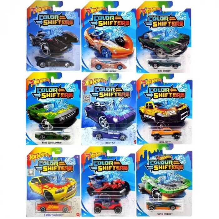 HOT WHEELS MTL-BHR15 RENK DEĞİŞTİREN TEKLİ ARABALAR