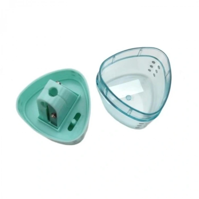 FABER CASTEL GRİP AUTO ÇİFT GÖZLÜ HAZNELİ KALEMTRAŞ PASTEL RENKLER 5140183107 - TEKLİ