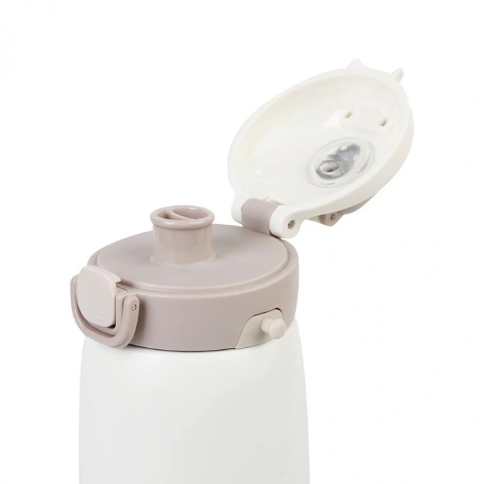 VAGONLİFE DILLER PASLANMAZ ÇELİK PİPETLİ/PİPETSİZ KULLANIM MATARA/TERMOS 9073 420ML WHITE