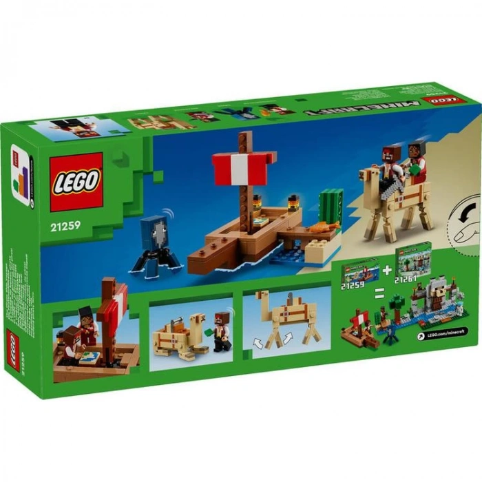 LEGO MINECARFT 21259 KORSAN GEMİSİ YOLCULUĞU 166 PARÇA 8+
