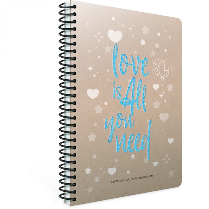 GIPTA LOVE BOOK SPİRALLİ SERT KAPAK 17X24 120 YP ÇİZGİLİ DEFTER